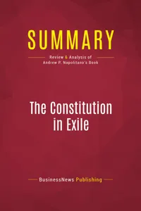 Summary: The Constitution in Exile_cover