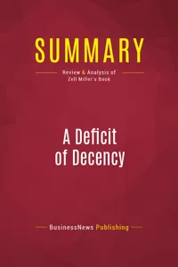 Summary: A Deficit of Decency_cover