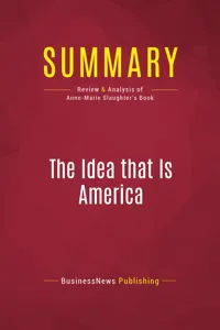 Summary: The Idea that Is America_cover