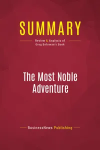 Summary: The Most Noble Adventure_cover