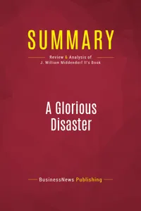 Summary: A Glorious Disaster_cover