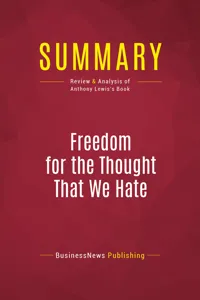 Summary: Freedom for the Thought That We Hate_cover