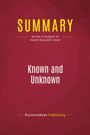 Summary: Known and Unknown