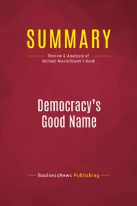 Summary: Democracy's Good Name_cover