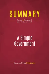 Summary: A Simple Government_cover