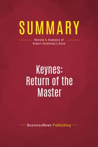 Summary: Keynes: Return of the Master_cover