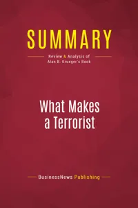 Summary: What Makes a Terrorist_cover