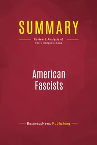 Summary: American Fascists_cover