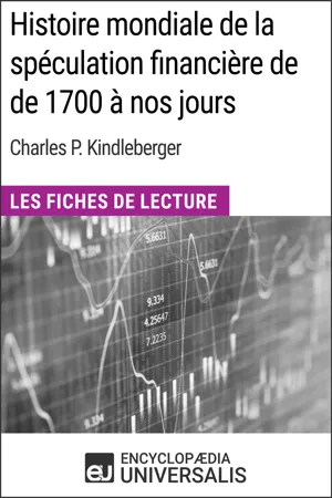 Histoire mondiale de la spéculation financière de de 1700 à nos jours de Charles P. Kindleberger