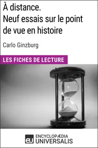 À distance. Neuf essais sur le point de vue en histoire de Carlo Ginzburg_cover