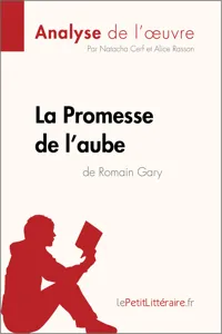 La Promesse de l'aube de Romain Gary_cover