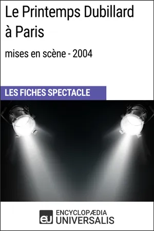 Le Printemps Dubillard à Paris (mises en scène - 2004)