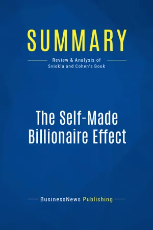 Summary: The Self-Made Billionaire Effect