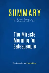 Summary: The Miracle Morning for Salespeople_cover