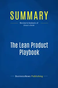 Summary: The Lean Product Playbook_cover