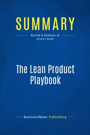 Summary: The Lean Product Playbook