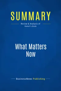 Summary: What Matters Now_cover