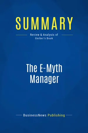 Summary: The E-Myth Manager