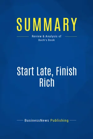 Summary: Start Late, Finish Rich