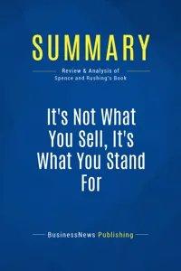 Summary: It's Not What You Sell, It's What You Stand For_cover