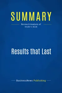 Summary: Results that Last_cover