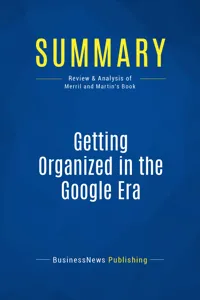 Summary: Getting Organized in the Google Era_cover