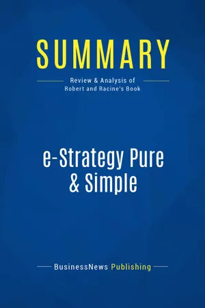 Summary: e-Strategy Pure & Simple