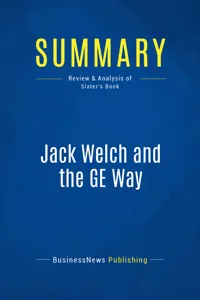 Summary: Jack Welch and the GE Way_cover