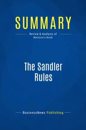 Summary: The Sandler Rules