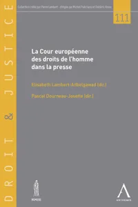 La Cour européenne des droits de l'homme dans la presse_cover