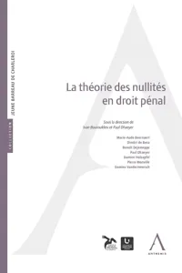 La théorie des nullités en droit pénal_cover