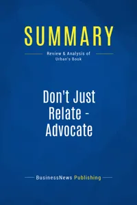 Summary: Don't Just Relate - Advocate_cover