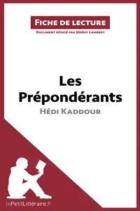 Les Prépondérants d'Hédi Kaddour_cover