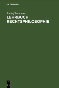 Lehrbuch Rechtsphilosophie_cover