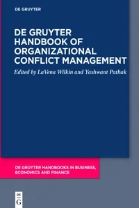 De Gruyter Handbook of Organizational Conflict Management_cover