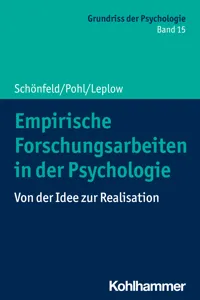 Empirische Forschungsarbeiten in der Psychologie_cover