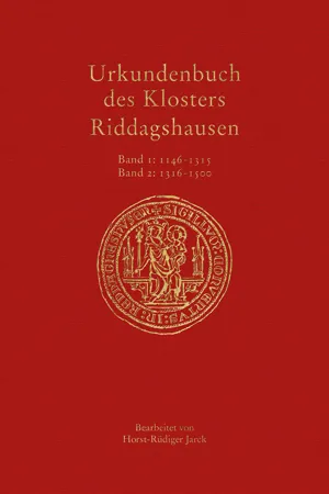 Urkundenbuch des Klosters Riddagshausen