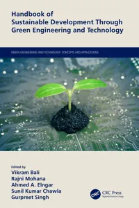 Handbook of Sustainable Development Through Green Engineering and Technology_cover