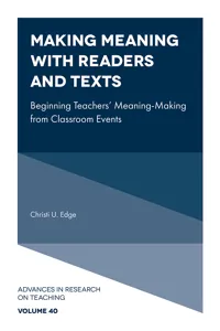 Making Meaning with Readers and Texts_cover