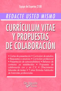 Redacte usted mismo currículum vitae y propuestas de colaboración_cover