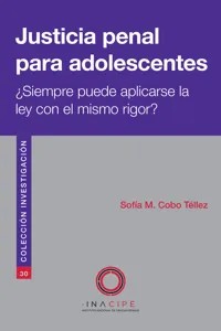 Justicia penal para adolescentes_cover