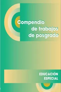 Compendio de trabajos de posgrado para Educación Especial_cover