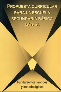 Propuesta curricular para la escuela Secundaria Básica actual_cover