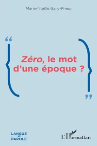 Zéro, le mot d'une époque ?_cover