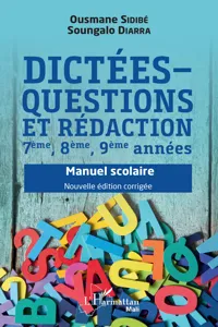 Dictées - questions et rédaction 7ème, 8ème, 9ème années_cover