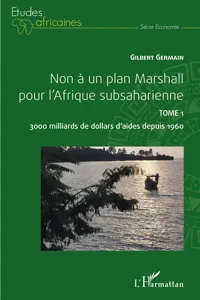 Non à un plan Marshall pour l'Afrique subsaharienne Tome 1_cover