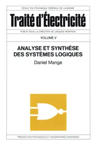 Analyse et synthèse des systèmes logiques_cover