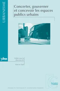 Concerter, gouverner et concevoir les espaces publics urbains_cover