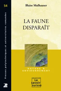 La faune disparaît_cover