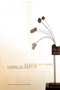 Mémoire de forme, formes en mémoire_cover